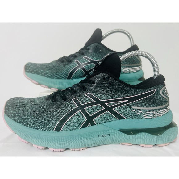 ASICS® GEL-NIMBUS 24 FF Blast+ Athletic Outdoor Shoes Womens Sneakers US 9 Green - Picture 1 of 12